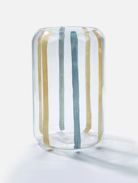 Striped Glass Vase