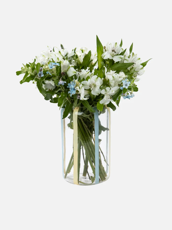Striped Glass Vase