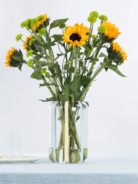 Striped Glass Vase