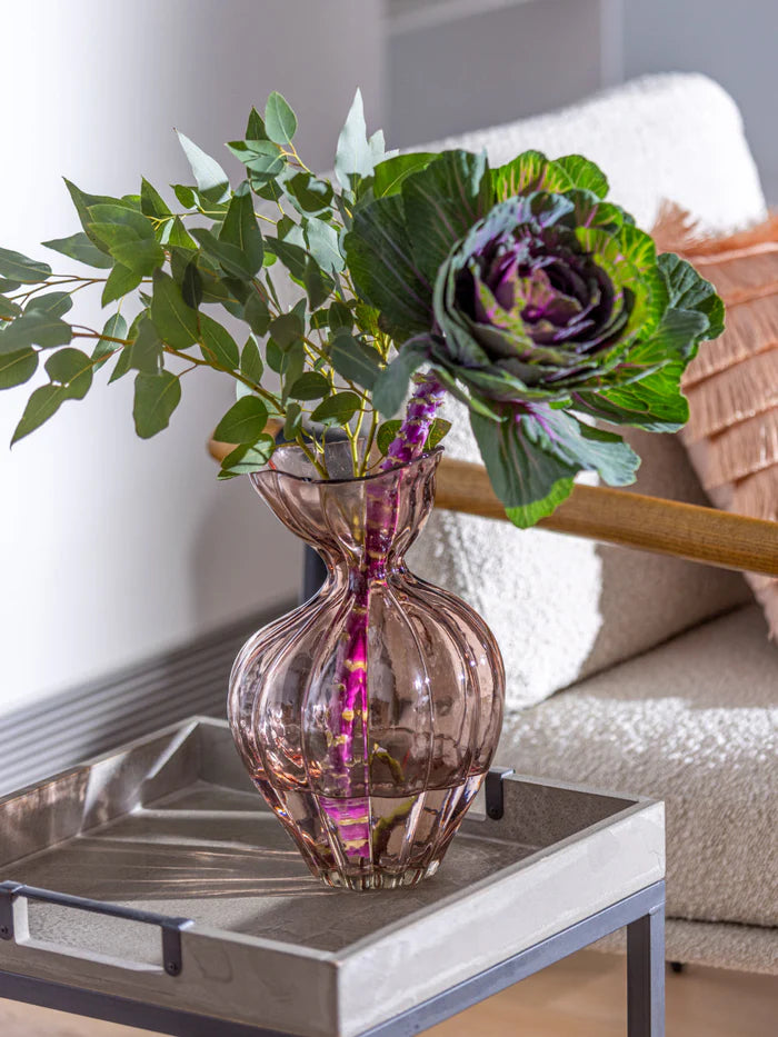 Glitter Glass Vase